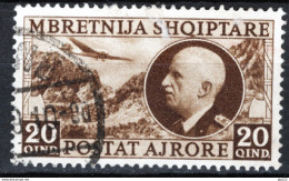 Albania 1939 Sass.A4 O/Used VF/F - Albanië