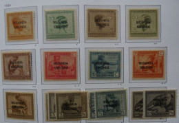 RUANDA- URUNDI  : 1924 -  N° 50 à 61 ** / */0    Cote: 86,50€ - Ungebraucht