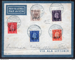 MEF 1942 Sass.1/5 FDC Serie Completa (non In Tariffa) Non Viaggiata VF/F - Britse Bezetting MEF