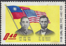 TAIWAN (FORMOSA) 1959 - Yvert 315* (L) - Lincoln | - Unused Stamps