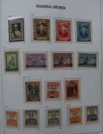 RUANDA- URUNDI  : 1934 -  N° 107 à 110  + 114 / 125 */**   Cote: 173,00€ - Unused Stamps