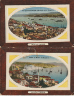 TURQUIE. Lot 2 Cpa CONSTANTINOPLE : 1/ Palais Du Sultan Au Bosphore - 2/ Vue Panoramique De Top-Hané Et Du Bosphore - Turquia