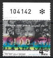 Israel 1995. Scott #1253 (U) Motion Pictures Cent.  *Complete Issue* - Used Stamps (with Tabs)