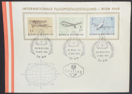 Salon Internationale De La Poste Aérienne - Vienne 1968 - LUXE - First Flight Covers