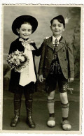 Carte Photo L Bernardot - Tournus - Mi-Carême 1946 - Jean-Paul Coulon (à Gauche) - Carnaval