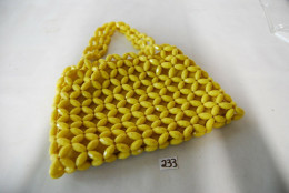 C233 Authentique Sac De Femme - New Wear - Art Deco Jaune - Beurzen En Zakken