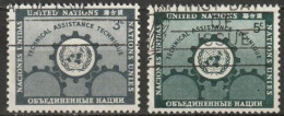 UNO New York 1953 Mi-Nr.23 - 24 O Gestempelt  ( 3304) Günstiger Versand - Used Stamps