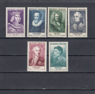 France - Année 1955 - Neuf** - N°YT 1027/32** - Célébrités Du XIIè Au XXè Siècles - Unused Stamps