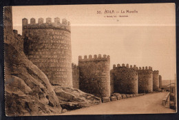 España - Circa 1920 - Postcard - Avila - The Wall (La Muralla) - Ávila
