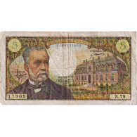 France, 5 Francs, Pasteur, 1968, N.79, TB, Fayette:61.8, KM:146b - 5 F 1966-1970 ''Pasteur''