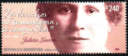 Argentina 2023 ** Tribute To Julieta Lanteri. "Rights Are Conquered." Italian-Argentine Doctor And Politician. - Ungebraucht
