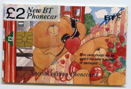 BT PHONECARD : FOREVER FRIENDS - DEBORAH JONES - BEAR £2 (SEALED / MINT) - BT Promozionali