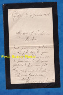 Lettre Ancienne - GAILLON - 15 Janvier 1934 - Signature " Bacquey " Personne à Identifier - Adressée à La Famille Riben - Manuscrits