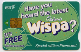 BT PHONECARD : CADBURY'S WISPA : £3 - BT Promotional