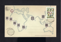 S843-MACAU-CHINA-FIRST DAY COVER MACAO.1953.SOBRE 1º Dia.ENVELOPPE Premier Jour.Brief.FDC. - Storia Postale