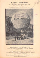 06 - NICE - Ballon Parachute De L'aeronaute Geoges Cormier - Autographe Pulicité 10.3x15- Aerostation- Superbe-(Aero-54) - Luftfahrt - Flughafen