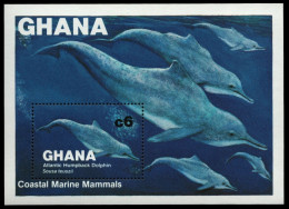 Ghana 1983 - Mi-Nr. Block 100 A ** - MNH - Wale / Whales - Ghana (1957-...)