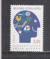 Finland 1992 - Healthy Brain Action, Mi-Nr. 1167, MNH** - Unused Stamps