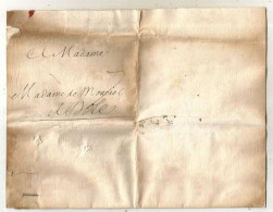 Lettre 6 Pages, Préphilatélie, Précurseurs XVIII E Siècle, 1719, PARIS, 7 Scans - 1701-1800: Precursors XVIII