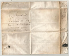 Lettre , Préphilatélie, Précurseurs XVIII E Siècle, 1769, LA REOLE, Gironde, 2 Scans - 1701-1800: Precursori XVIII