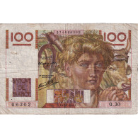 France, 100 Francs, Jeune Paysan, 1946, Q.30, TB, Fayette:28.2, KM:128a - 100 F 1945-1954 ''Jeune Paysan''