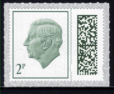 GB 2023 KC 3rd 2p Green Barcoded Machin Umm MAIL ( M1113 ) - Ungebraucht