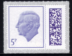 GB 2023 KC 3rd 5p Purple Barcoded Machin Umm MAIL ( R272 ) - Ungebraucht