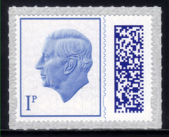 GB 2023 KC 3rd 1p Blue Barcoded Machin Umm MAIL ( M593 ) - Ungebraucht