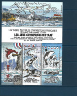 2002 TAAF  BF 7 Ou 340-43** J.O Aux TAAF, Albatros, Langouste, Orque - Hojas Bloque