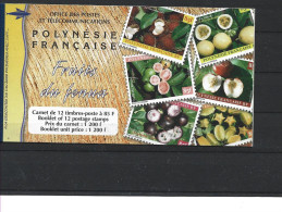 1999 POLYNESIE FRANCAISE Carnet 590-1 Ou 590-601** Fruits Du Fenua Côte 70.00 - Postzegelboekjes