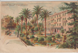 (06) NICE. Boulevard Carabacel (+ Grand Hôtel De Paris ) Illustr. J.Heinzelwaine - Piazze