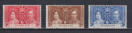 Timbres Neufs* De Swaziland De 1937 N°24 à 26 MH - Swaziland (...-1967)