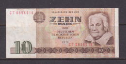 EAST GERMANY -  1971 10 Mark Circulated  Banknote - 5 Mark