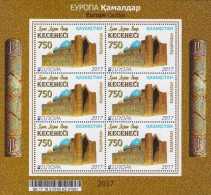 Kazakhstan 2017 Europa CEPT Castles The Mausoleum Of Khoja Akhmet Yassawi Sheetlet Mint - 2017