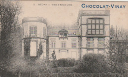 *** 94  ****   PUB  Chocolat VINAY --  MEDAN  Villa Emile Zola --- Neuve TTBE  - Medan