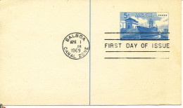 USA Canal Zone FDC Postal Stationery Card Balboa 1-4-1969 - Canal Zone