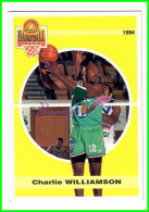 Carte Cards PANINI Sport BASKETBALL BASKET 1994 - N° 18 Charlie WILLIAMSON Châlons - Andere & Zonder Classificatie