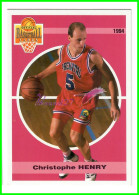 Carte Cards PANINI Sport BASKETBALL BASKET 1994 - N° 51 Christophe HENRY Le Mans - Other & Unclassified