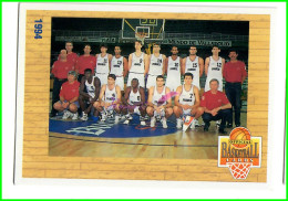 Carte Cards PANINI Sport BASKETBALL BASKET 1994 - N° 156 EQUIPE FRANCAISE MASCULINE - Otros & Sin Clasificación