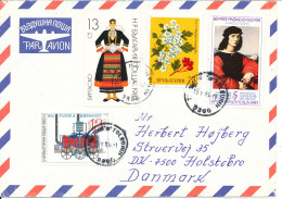 Bulgaria Air Mail Cover Sent To Denmark 16-5-1984 With More Topic Stamps - Cartas & Documentos