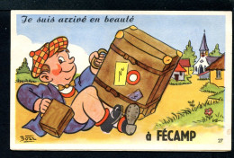 76 FECAMP - JE SUIS ARRIVE EN BEAUTE A FECAMP - CARTE A SYSTEME - Fécamp