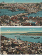 Lot 2 Cpa TURQUIE. CONSTANTINOPLE 1/  Pont De Galata   2/ Tophané Et Bosphore - Turquia