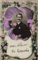 FRANCE - Une Pensée De Camares - Un Homme Tenant Une Rose - Carte Postale Ancienne - Sonstige & Ohne Zuordnung