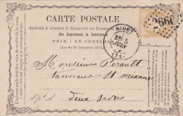 France N°59 Sur Carte Postale Précurseur - TB - 1871-1875 Cérès