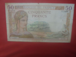 FRANCE 50 FRANCS 5-12-1935 Circuler - 50 F 1934-1940 ''Cérès''