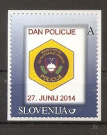 SLOVENIA 2014.,DAY OF POLICE,PRIVAT EDITION,PERSONAL STAMP,MNH - Politie En Rijkswacht