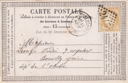 France N°55 Sur Carte Postale Précurseur - TB - 1871-1875 Cérès