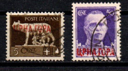 1941 - Italia - Occupazione Del Montenegro 15 + 21 Imperiale Soprastampati  ------- - Montenegro