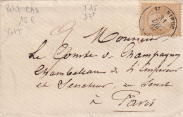 France N°21 Sur Lettre - TB - 1862 Napoleone III