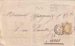 France N°21 Sur Lettre - TB - 1862 Napoléon III